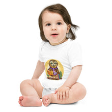 Load image into Gallery viewer, Ollie the Owl Halo Baby short sleeve one piece
