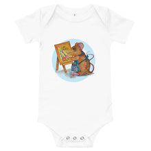 Load image into Gallery viewer, Martha the Mouse Halo Baby short sleeve one piece

