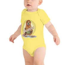Load image into Gallery viewer, Bradley the Beaver Halo Baby short sleeve one piece
