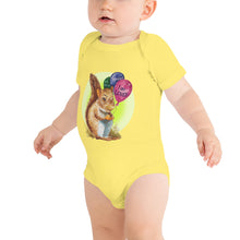 Load image into Gallery viewer, Samuel the Squirrel Halo Baby short sleeve one piece
