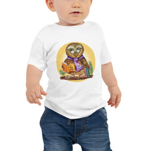 Load image into Gallery viewer, Ollie the Owl Halo Baby Jersey Short Sleeve Tee

