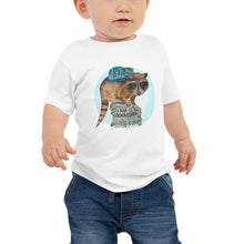 Load image into Gallery viewer, Roger the Racoon Halo Baby Jersey Short Sleeve Tee
