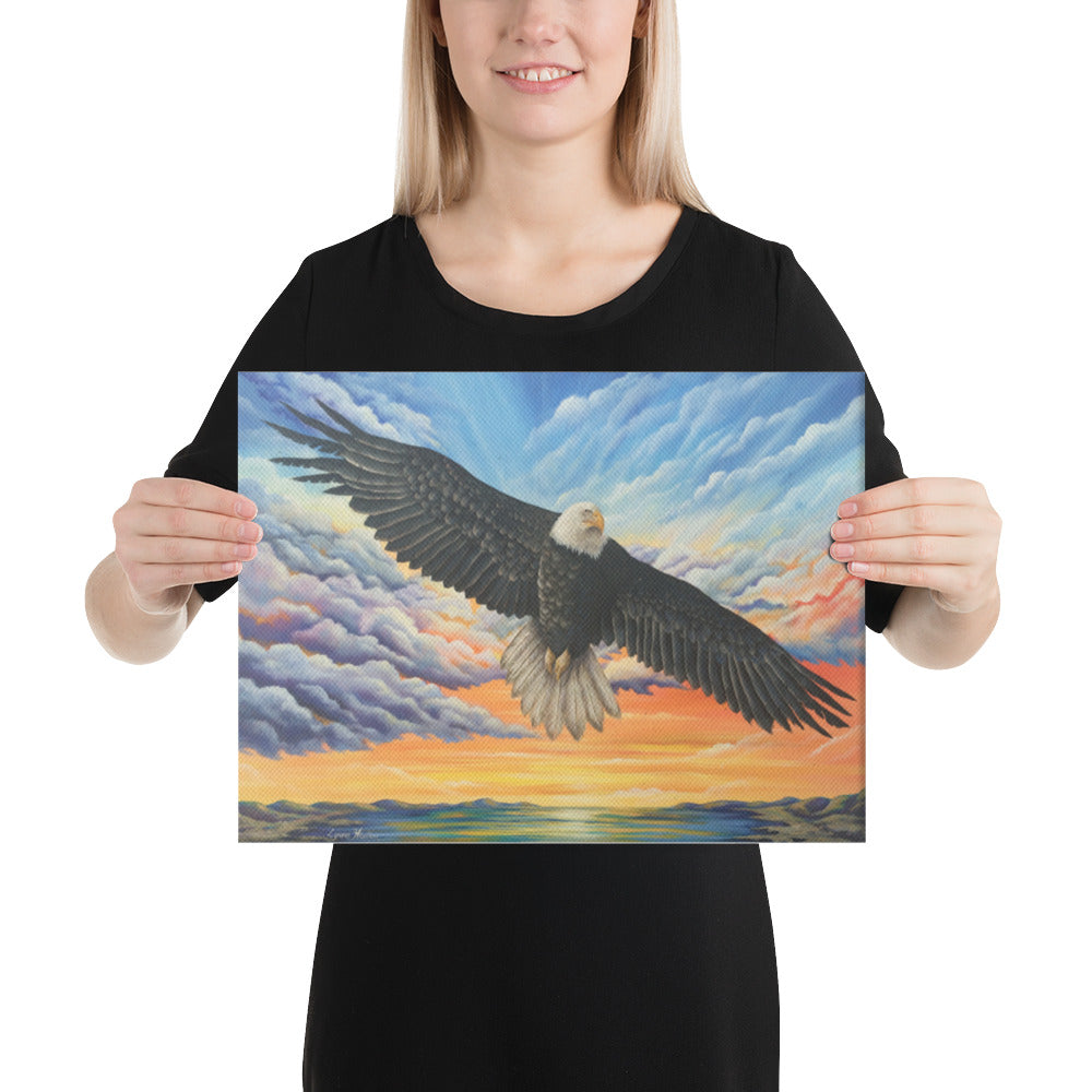 Soaring to greater heights prophetic art Canvas