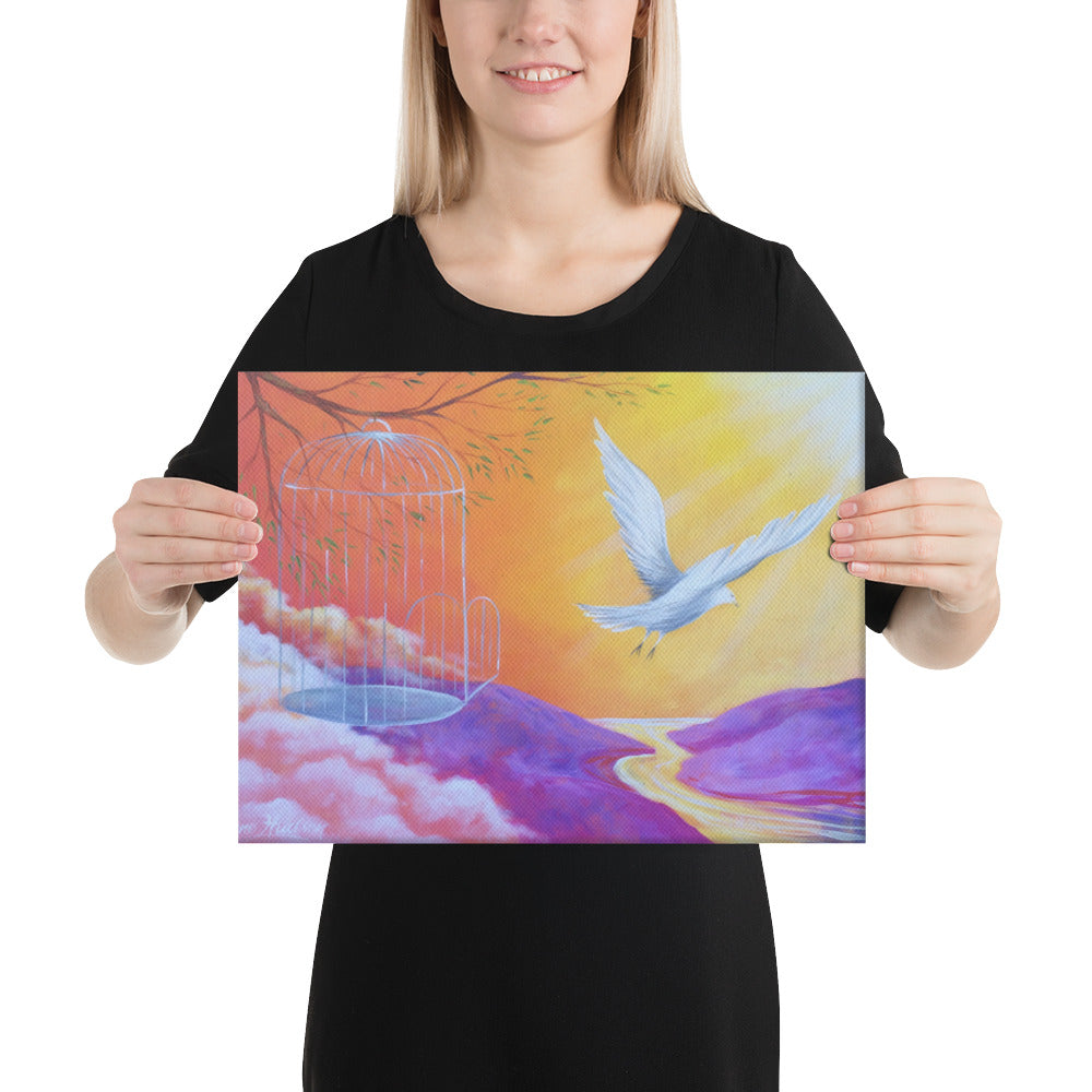 Freedom to Fly Prophetic Art Canvas