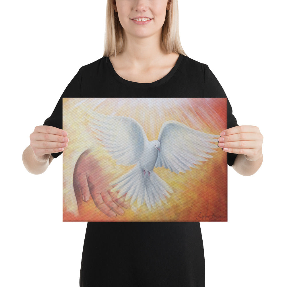 Come Holy Spirit Prophetic Art Canvas