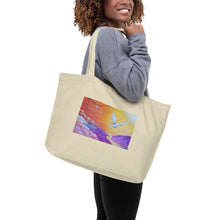 Load image into Gallery viewer, Freedom to Fly Large organic tote bag
