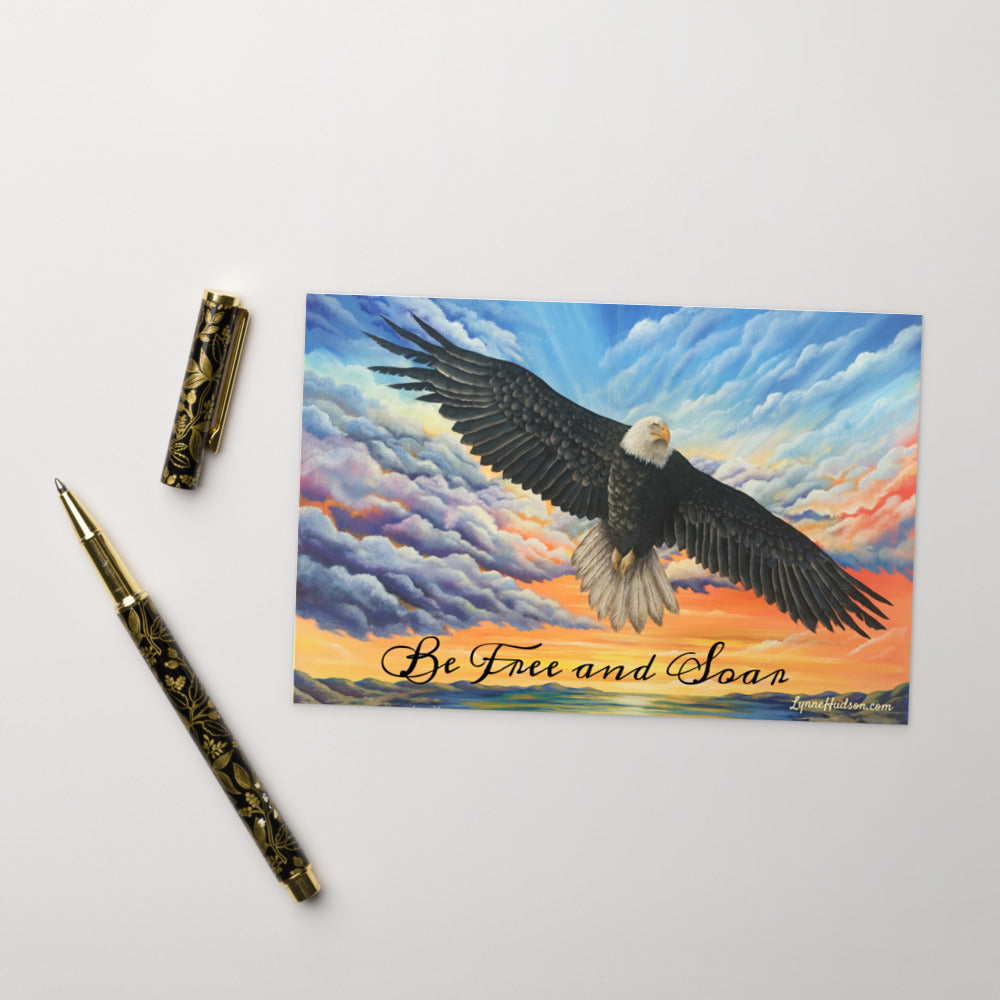 Be Free Prophetic Art Postcard