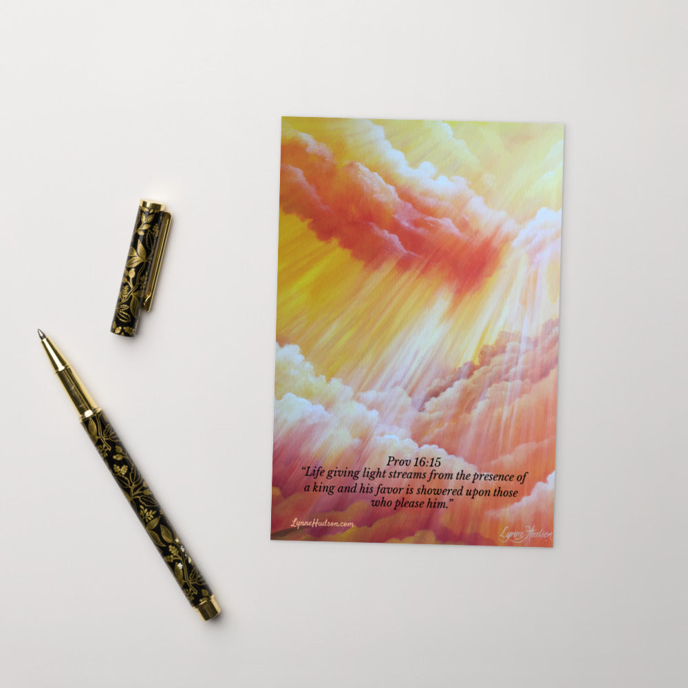 God's Glory Prophetic Art Postcard