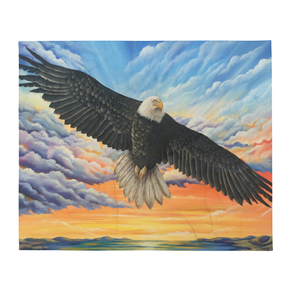 Soaring to Greater Heights Throw Blanket